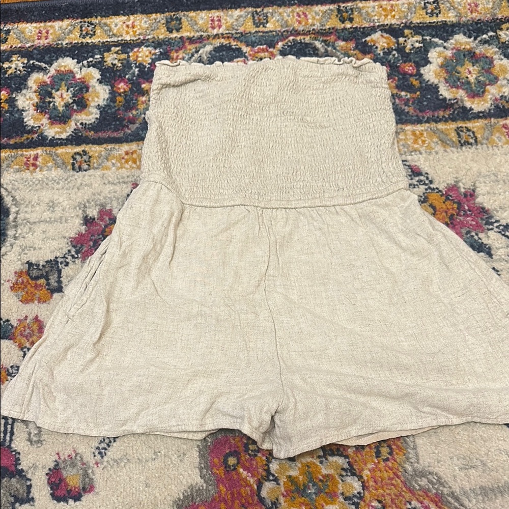 Abercrombie and Fitch beige romper